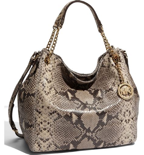 michael kors snakeskin tote bag|michael kors snakeskin shoulder bag.